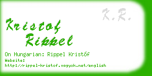 kristof rippel business card