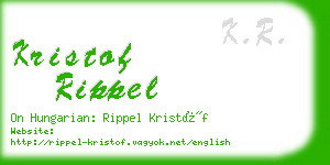 kristof rippel business card